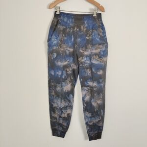 Lululemon LA Tie Dye Sweatpants Women's Size Large Blue Black Athletic